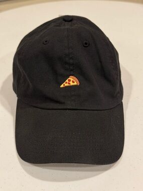 Original Chuck by Mark McNairy Black Pizza Slice Cap Adjustable Dad Hat NWT New
